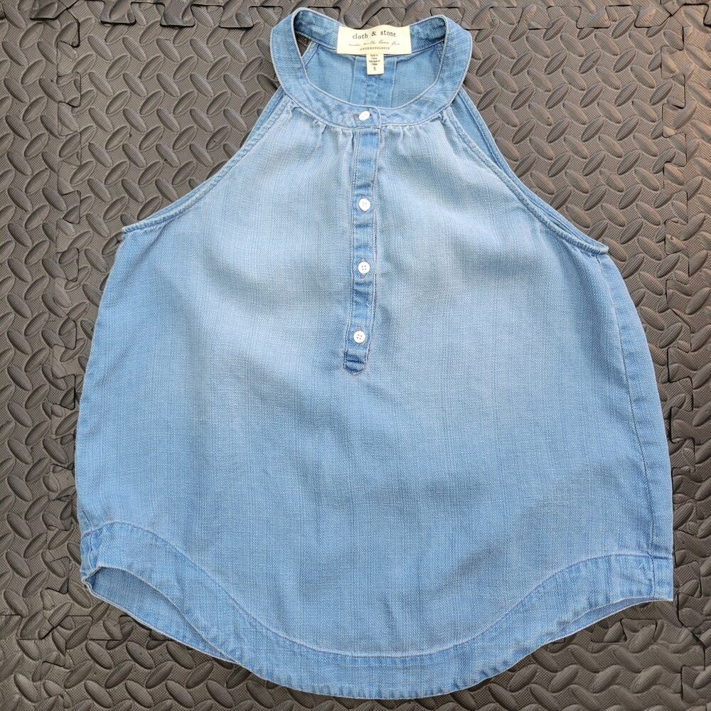 Cloth and Stone Chambray Top for Anthropologie Quiet Luxury Capsule Wardrobe